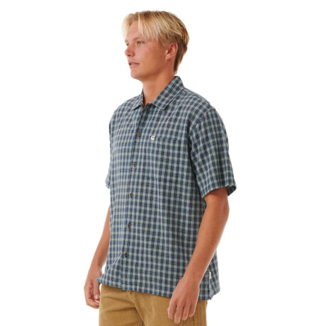 Camisa MC Rip Curl Classic Surf Check Azul a cuadros