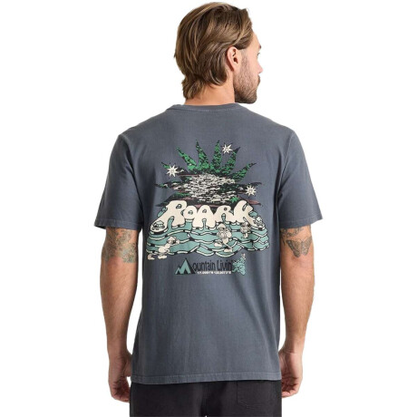 Remera Roark Mountain Livin Azul