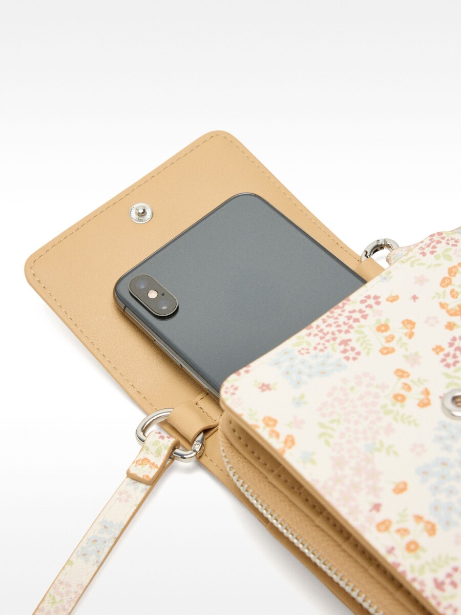 Bolsa Para Teléfono Estampado Floral multicolor