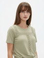 Remera Lomilla Verde Grisaceo