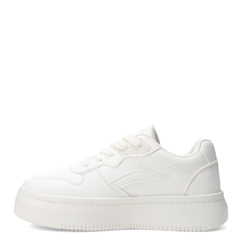 Championes MissCarol Varila Acordonada Femenino Blanco