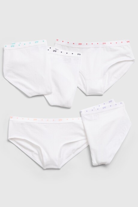 Bombachas Pack X5 Niña White000