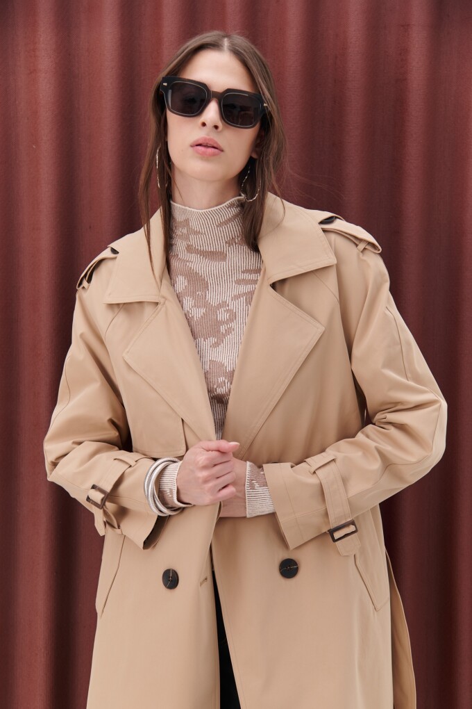 TRENCH CAPUCHA BEIGE