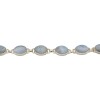 Pulsera Oval-Plata 925-Piedra ágata azul-PU3429 conpiedra