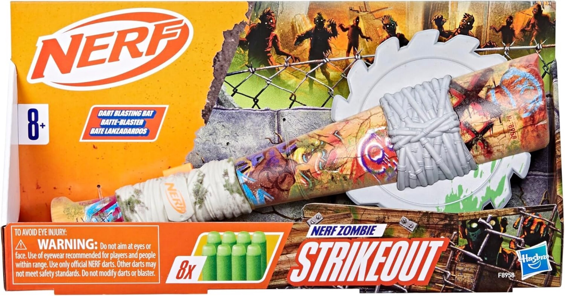 Nerf Zombie Strikeout, 8 Dardos 