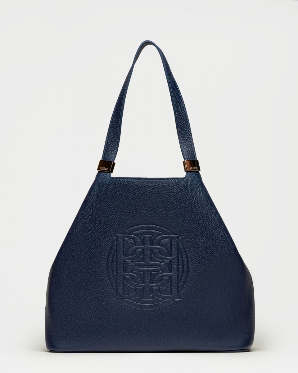 Bolso Eterial en cuero graneado - Marine Blue 
