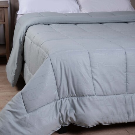 ACOLCHADO 1 PLAZA POLIESTER VERDE EMBOSSED