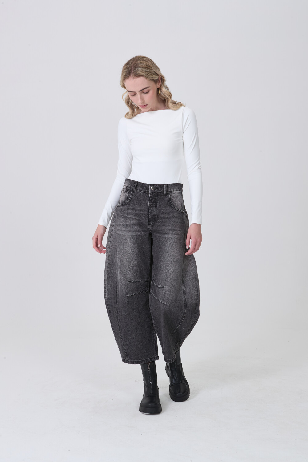 Pantalon Rynara Gris Medio