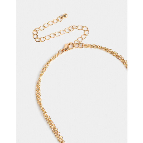 Collar Corto Dije Abeja Strass Dorado