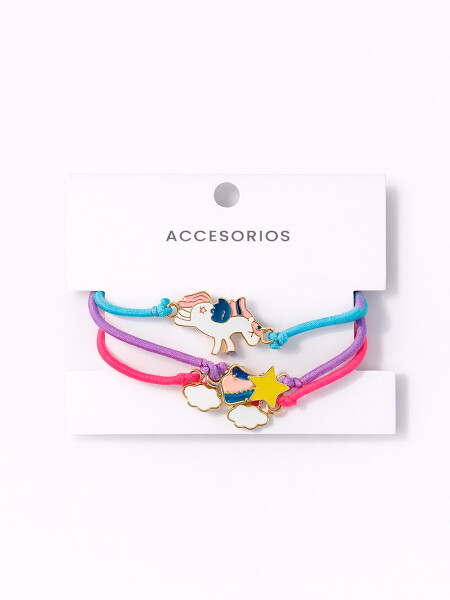 PULSERA PACK X3 MULTICOLOR