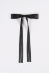 Broche moña larga negro