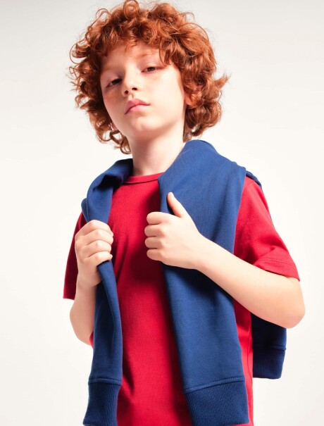 CAMISETA BÁSICA INFANTIL ROJO