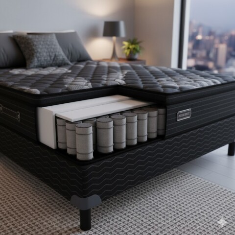 Sommier RODIO Zafiro® - 2 Plazas - Resortes - 140x190x26 cm - Hasta 130 Kg - GARANTIA 5 AÑOS Sommier RODIO Zafiro® - 2 Plazas - Resortes - 140x190x26 cm - Hasta 130 Kg - GARANTIA 5 AÑOS