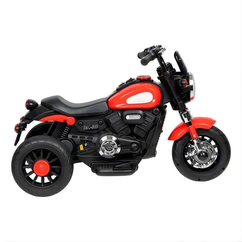 Moto Triciclo a Batería Lumax Infantil con Luces y Sonidos Rojo