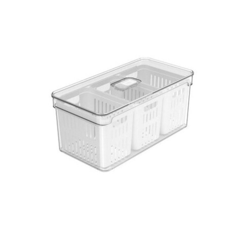 Organizador de heladera con 3 Cestas 5 Lts OU Organizador de heladera con 3 Cestas 5 Lts OU