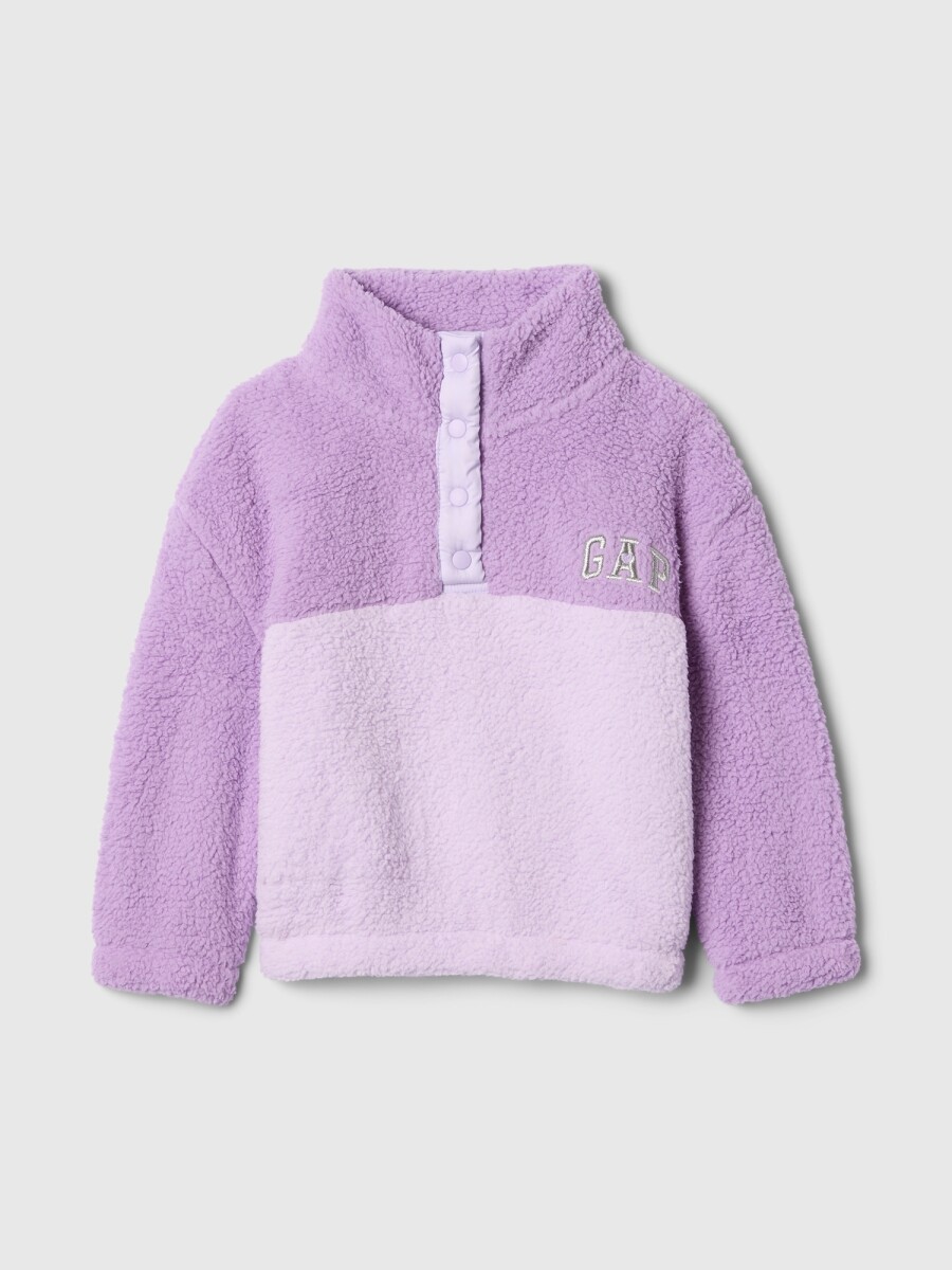 Buzo Logo Gap Sherpa Toddler Niña - Purple Tune 