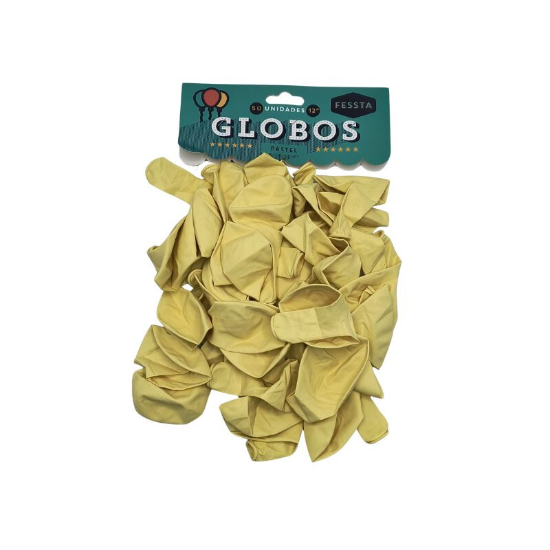 Globo Pastel x50 Und Fessta Amarillo