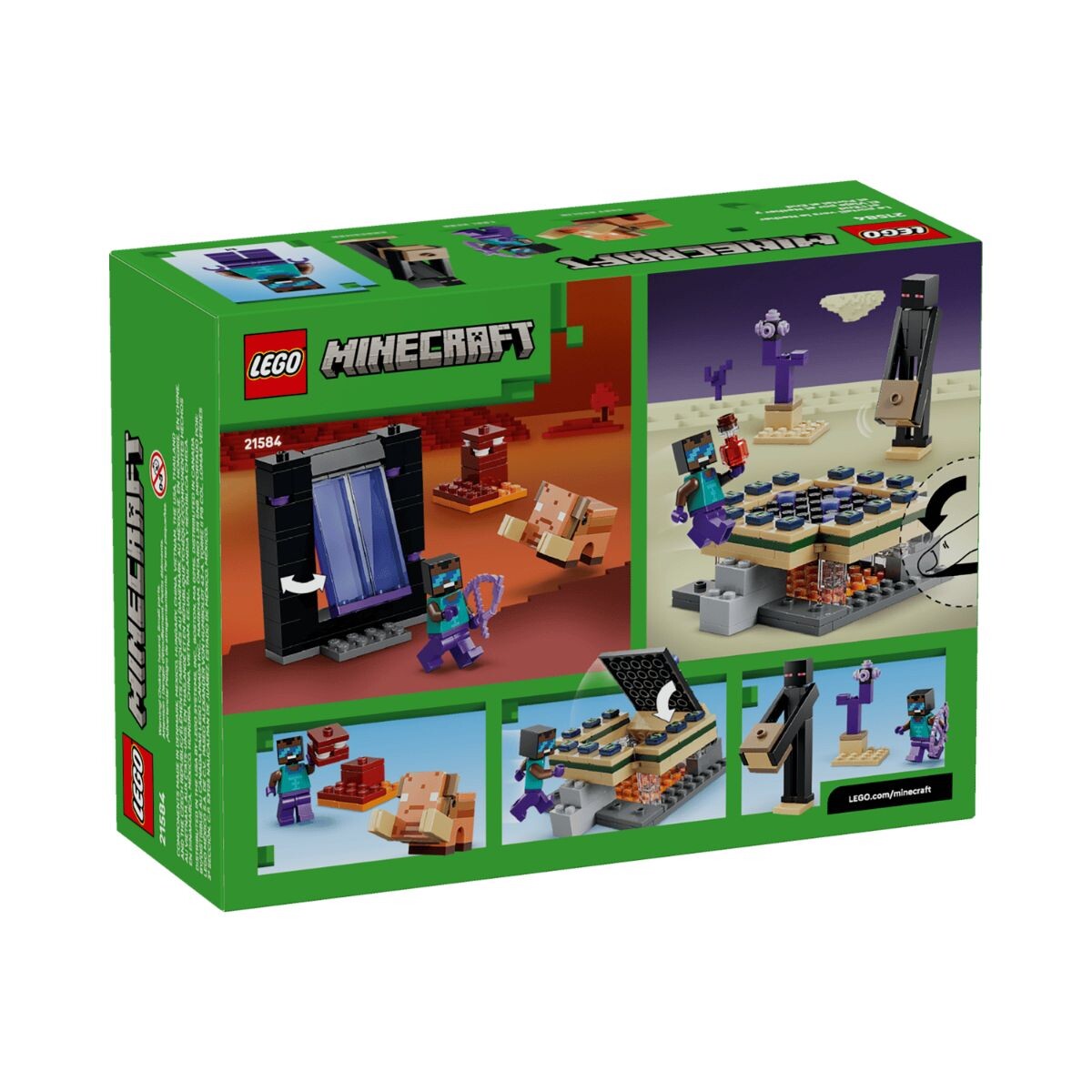 Bloques Para Armar Lego Minecraft El Viaje Por Nether Y El Portal 192 Pcs 7+ 