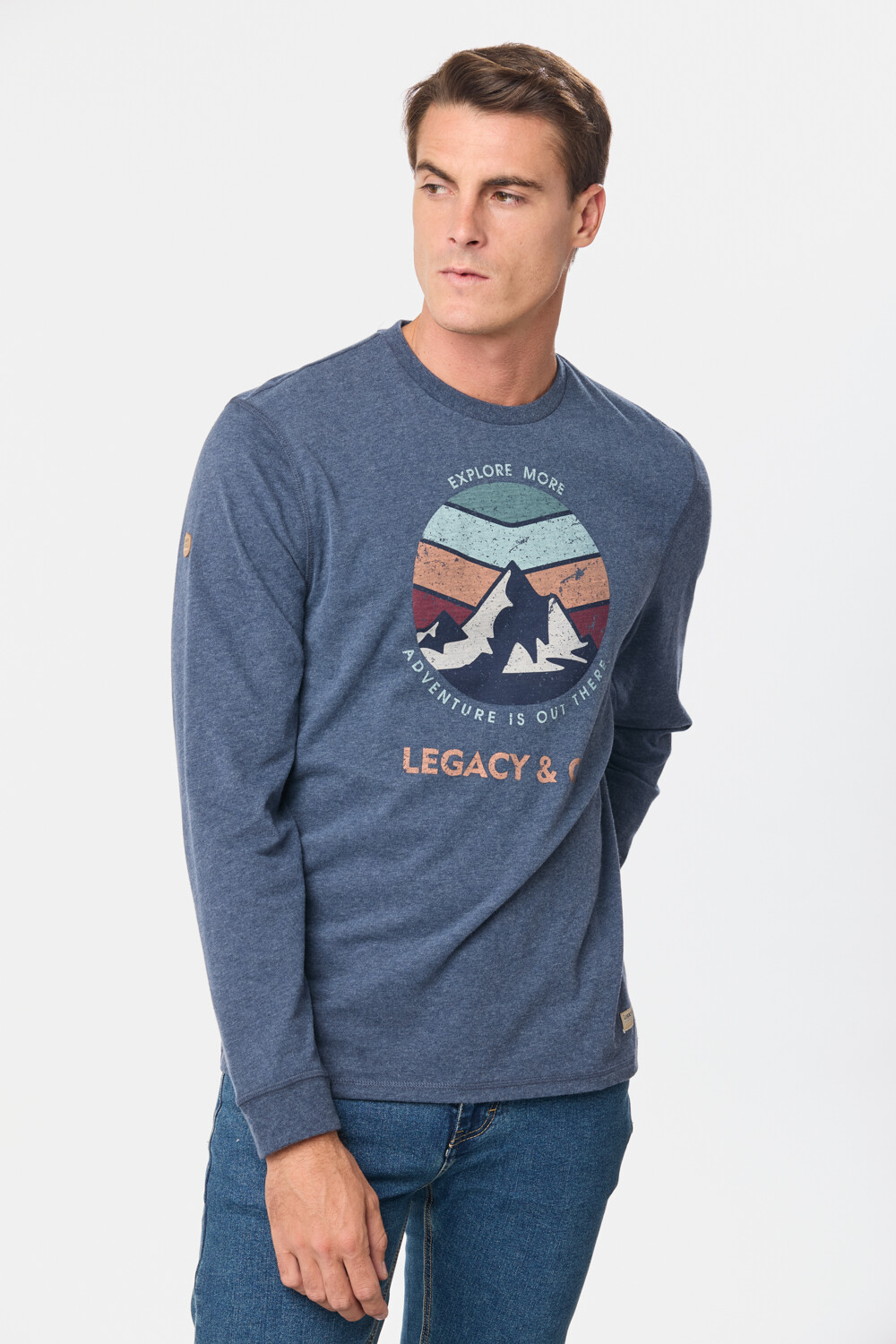 REMERA ESTAMPADA Azul