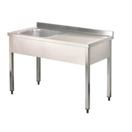 Mesada de lavado con una pileta lateral derecho 120x70cm Mesada de lavado con una pileta lateral derecho 120x70cm