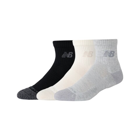 Medias New Balance Unisex - ACTIVE CUSHION -LAS35204AS1 BLACK/WHITE/GREY