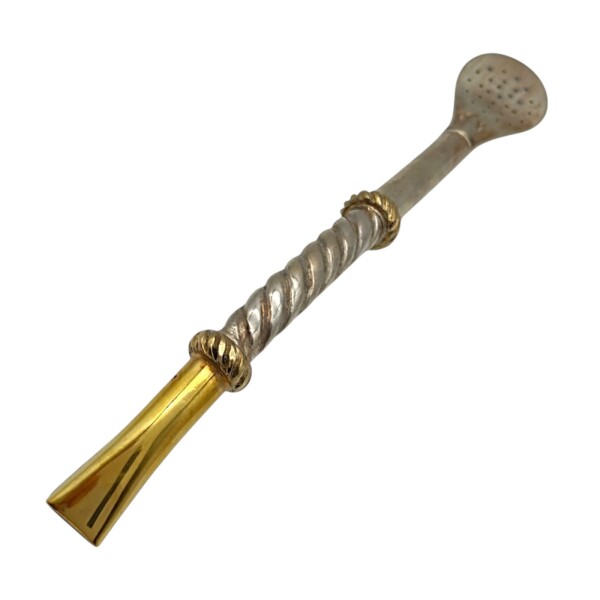 BOMBILLA CRIOLLA PLATA Y ORO 40 plateadouniforme