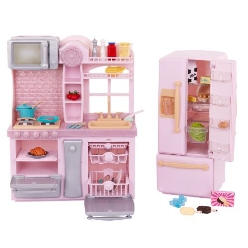 Set De Cocina Gourmet c/acc - Rosa - Our Generation Set De Cocina Gourmet C/acc - Rosa - Our Generation