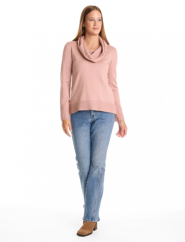 Buzo Lurex ROSA OSCURO