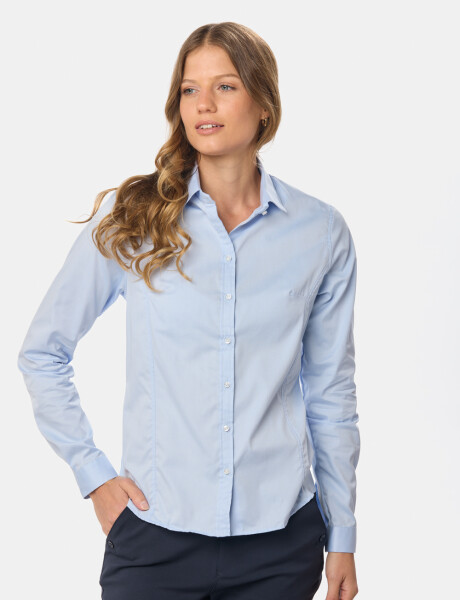 CAMISA LISA Celeste