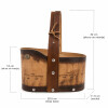 Matera de Suela y Madera con Asa Combinado