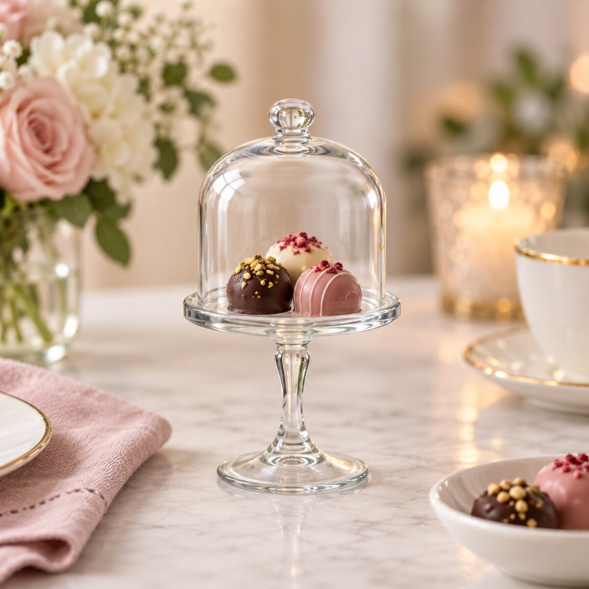 Plato de Servicio con Campana Mini Pattiserie 
