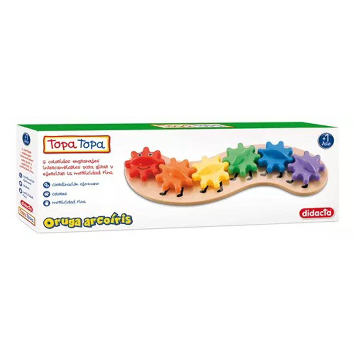 Juguete Oruga Arociris Topa Topa Multicolor Didacta 