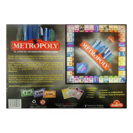 Juego Metropoli Bancario Monopolio Barrios Montevideo Did150-57