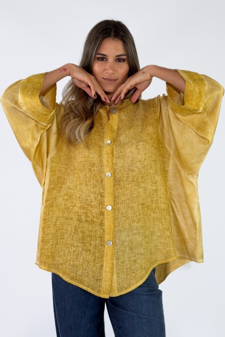 CAMISA SAMOS Mostaza