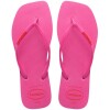 Ojotas Havaianas Slim Square Logo Pop Pp Rosado