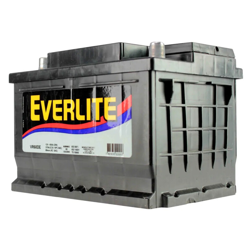 Bateria Everlite de 60Amp Lado Izquierdo Bateria Everlite de 60Amp Lado Izquierdo