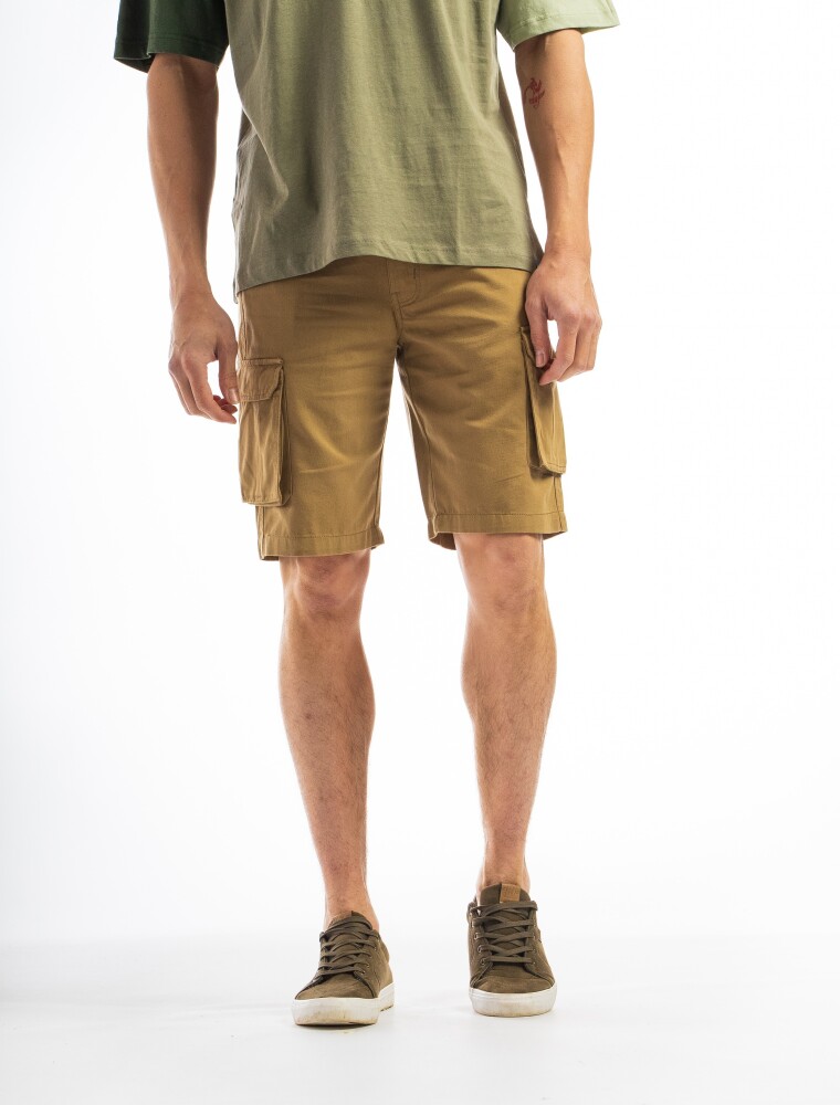 Bermuda Cargo de Algodón Miami Camel
