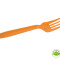 Tenedor Biodegradable x10 Unidades Naranja