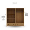 Ropero Topazio 4 Puertas 2 Cajones Nogal 9105 100% Madera Ropero Topazio 4 Puertas 2 Cajones Nogal 9105 100% Madera