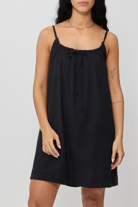 VESTIDO CORTO SOLENE RUSTY Negro
