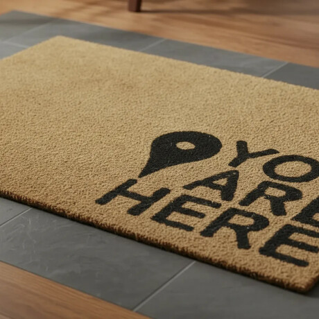 Alfombra Puerta Entrada Felpudo Coco Goma 40X60 You Are Here