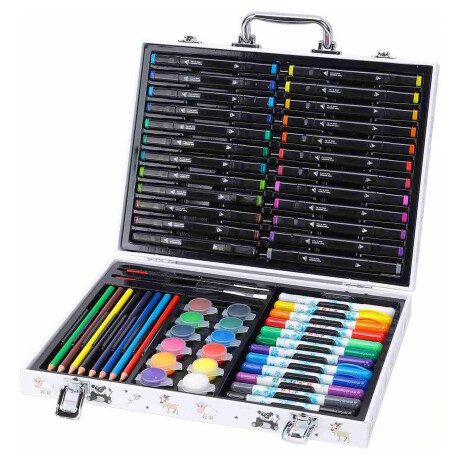 Maletín de Arte y Útiles Escolares Inspire Children 60 Pzas Multicolor