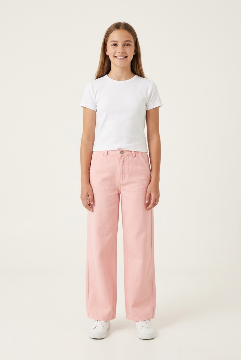 Pantalon wide leg - Rosa 