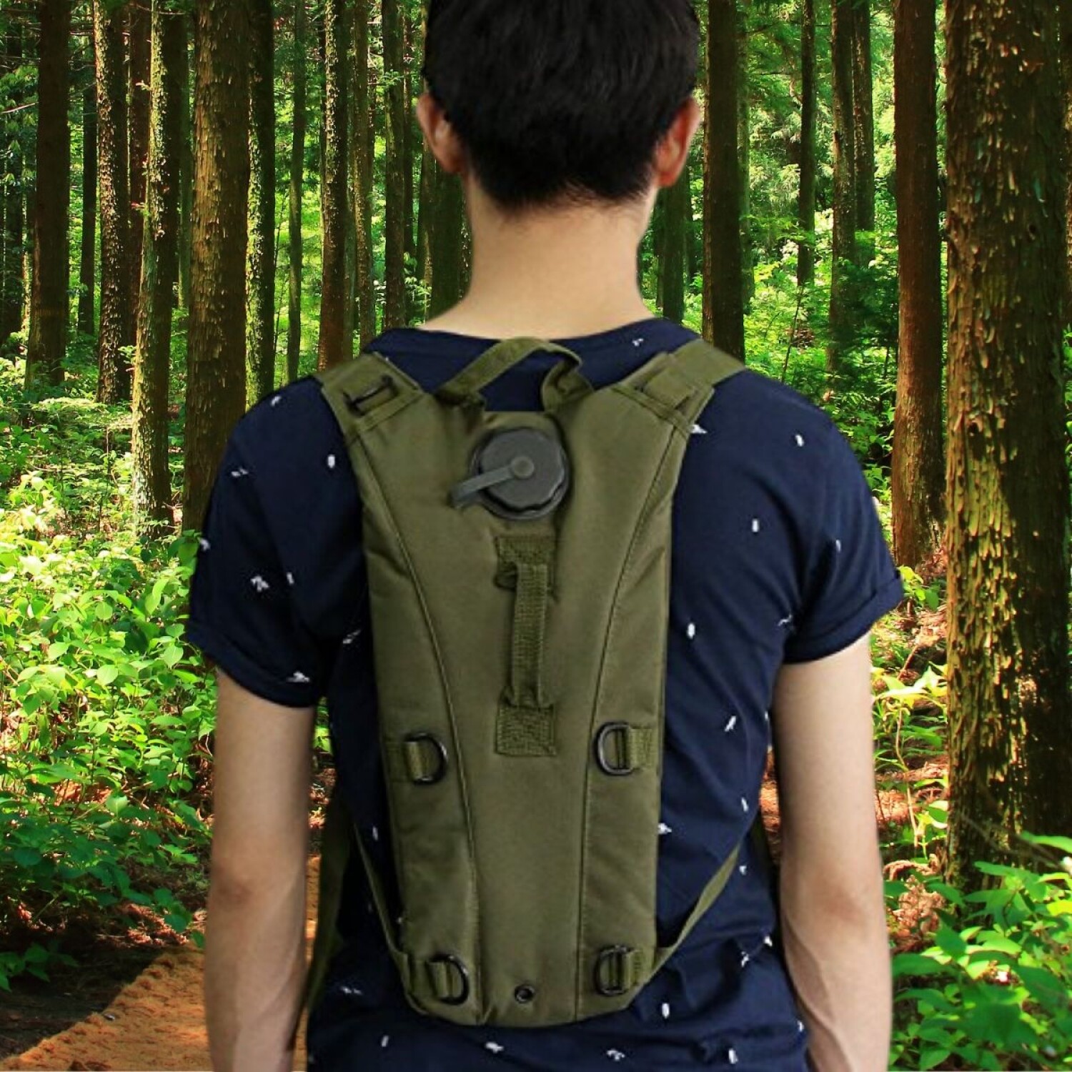 Mochila Hidratación Táctica 3lts Agua Ciclismo Running Bolso