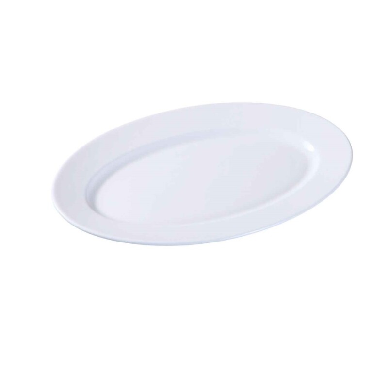 Fuente Oval Toledo Blanca 36 cm – Bandeja para Servir GE FUENTE OVAL TOLEDO 36 CM