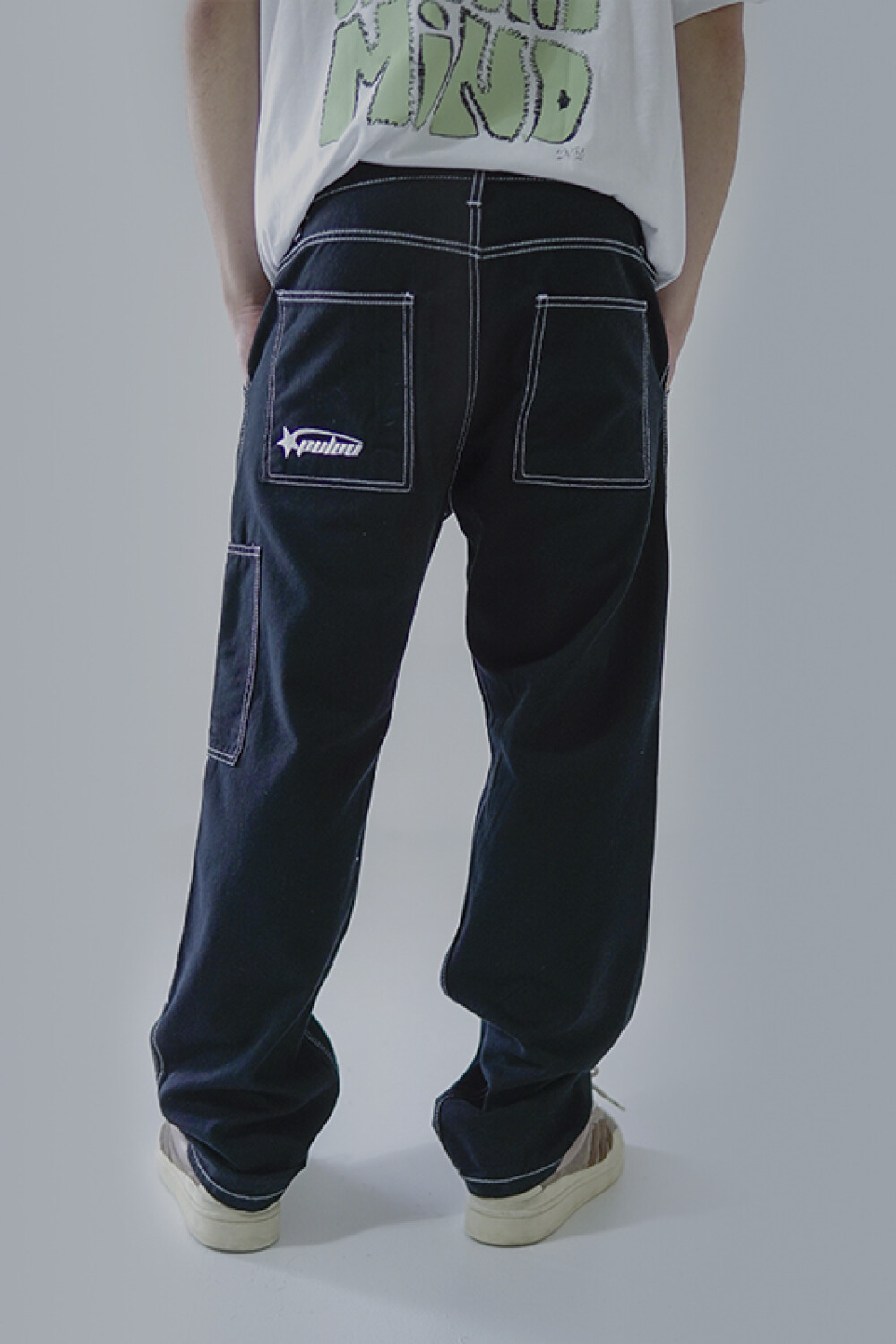 Pantalon Pulau Gabardina SK8 Men Negro