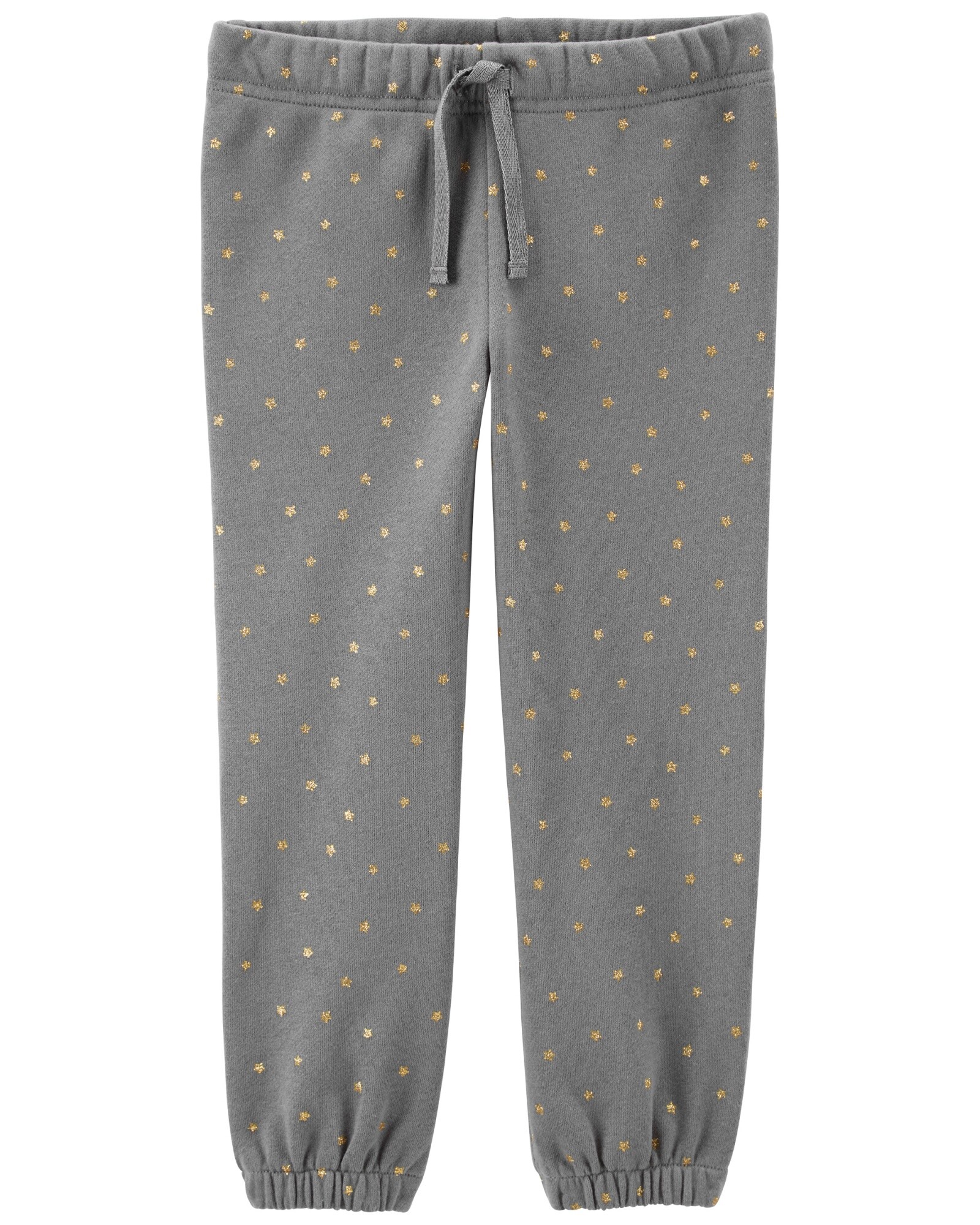 Pantalón de algodón con felpa ligero diseño estrellas 0
