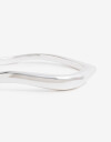 Pulseras Rígidas Metal Pulsera Rígida De Metal Bañado De Plata - Plateado