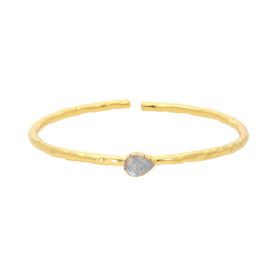 Pulsera Karvik Labradorita Plata 925 Y Baño De Oro 0