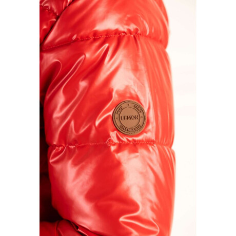 Campera Engomada Water Repellent Rojo